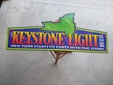 Keystone Light New York Starts Its Party With The Stone Beer Metal Tin Bar Sign