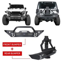 Off-road Textured Front Bumper Or Rear Bumper Bar Fit Jeep Wrangler Jk 2007-2018