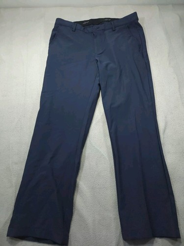 Greg Norman Pants Mens 32x27 Blue Chino Trousers Slacks Stretch Tech Golf Navy
