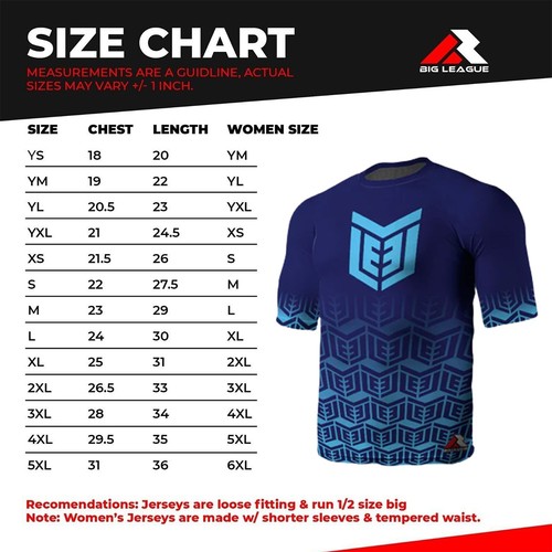 Custom Personalized Sports Jersey for Men Women - Level 82 - Flag Football - Picture 6 of 6
