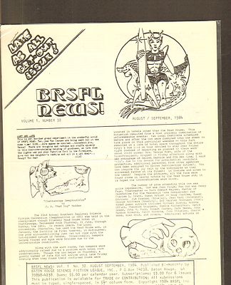 VINTAGE SCIENCE FICTION FANZINE #235 - BRSFL NEWS AUG/SEPT