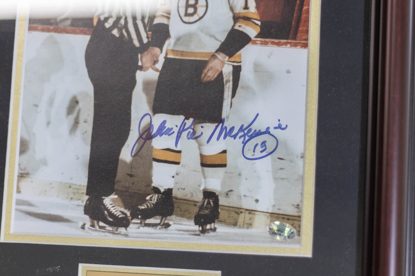 John "Pie" McKenzie 19 Boston Bruins Autographed 8x10 Photo w/ COA
