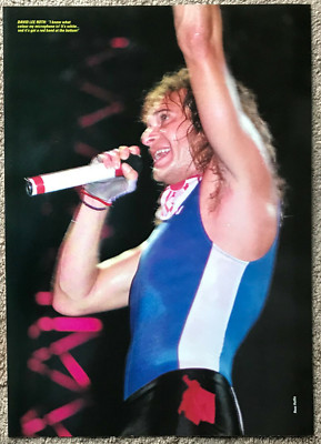 DAVE DAVID LEE ROTH ~ 1990 full page UK magazine poster VAN HALEN