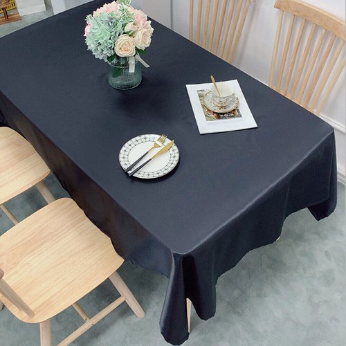 Satin Rectangle Tablecloth Table Cloth Cover Wedding Party Event Reception Decor - Picture 34 of 37