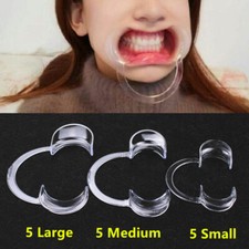 15PC 5S+5M+5L Dental Mouth Opener C-Shape Cheek Retractor Home Party Game