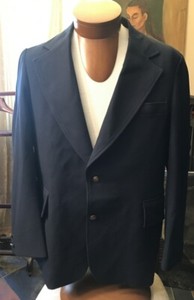 Roberts Vintage 79/80's Equestrian hunting Blazer Jacket Blue sz 44