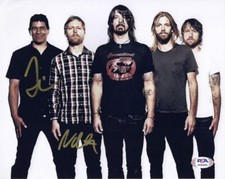 Taylor Hawkins & Nate Mendel Signed Autograph 8x10 Photo Foo Fighters w/ PSA COA