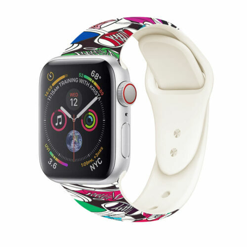 Cute Rainbow iWatch Band Replacement Straps Belt for Apple Watch 38/42/41/45mm - Picture 6 of 24