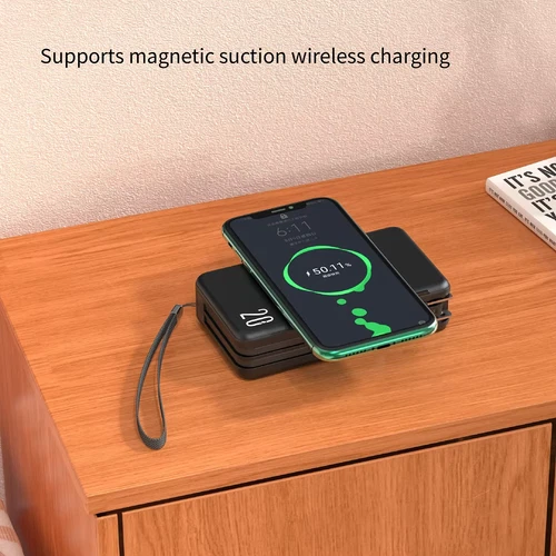 TRON  Travel power bank 20000mAh   Magnetic Wireless Charging Black TSA-approved image 6