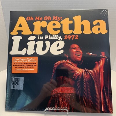 Aretha Franklin Live in Philly, 1972 RSD 2021 Record Store Day Colored Vinyl 2LP