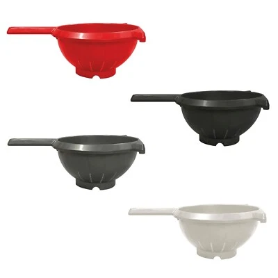 Plastic Colander Strainer With Handle Food Rice Pasta Fruit Veg Washing Drainer