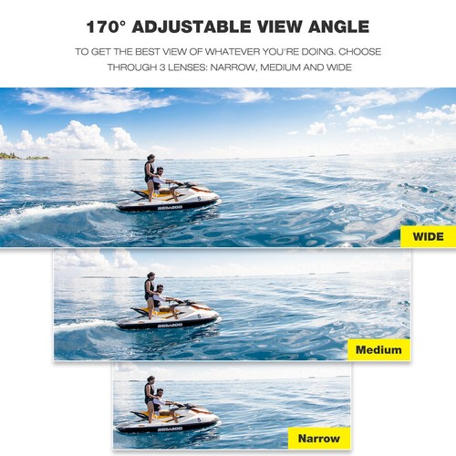 Action Camera 4K Video Sports Camera 24MP Dual Screen EIS Stabilization WiFi Cam - Picture 8 of 11
