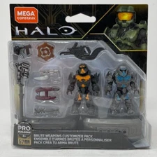 NEW!! HALO Mega Construx - Brute Weapons Customizer Pack #DXR57