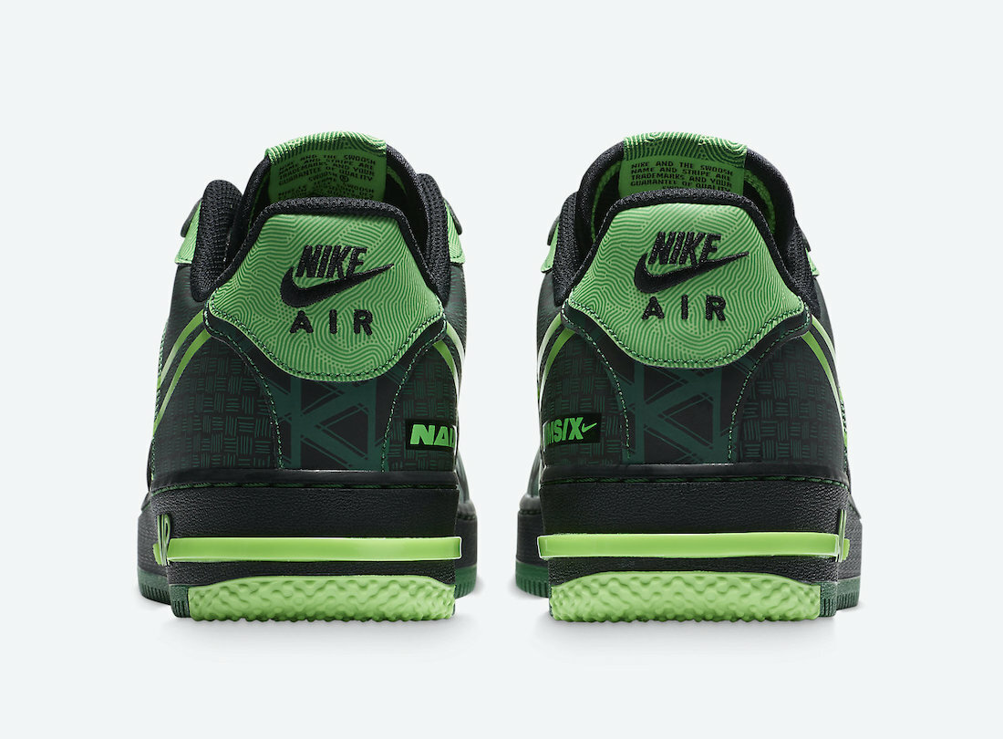 Nike Air Force 1 React Naija Size 5M 6.5W CW3918-001BLACK  display picture 2