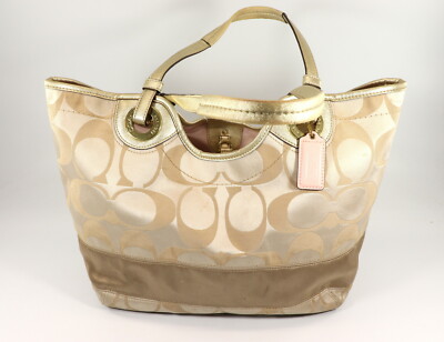 【未使用】 COACH バック H0826-F12889 Coach Khaki Brown Signature Legacy Shoulder Bag #H0826