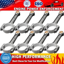 Set Of 8 Floating Pin Connecting Rods For 1997-13 Chevy Gm 5.3l 6.0l 6.2l Gen Iv