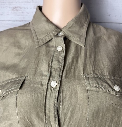 Denim & Supply Ralph Lauren Bluse mittelweich braun Baumwolle Seidenmischung Hemd - Bild 2 von 12