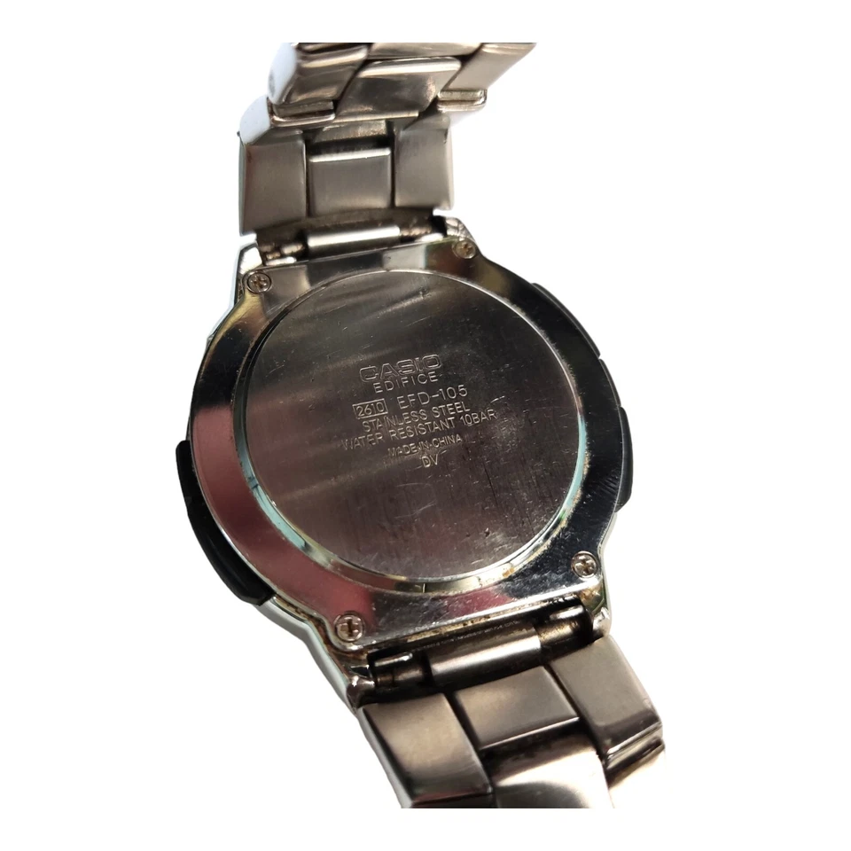 Reloj Casio Edifice EFD-105 Acero Inoxidable | Resistente al Agua 10bar | Para Piezas Foto 4 de 4