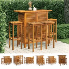 Bartisch Barhocker Stehtisch Barstuhl Akazie Massivholz mehrere Auswahl vidaXL