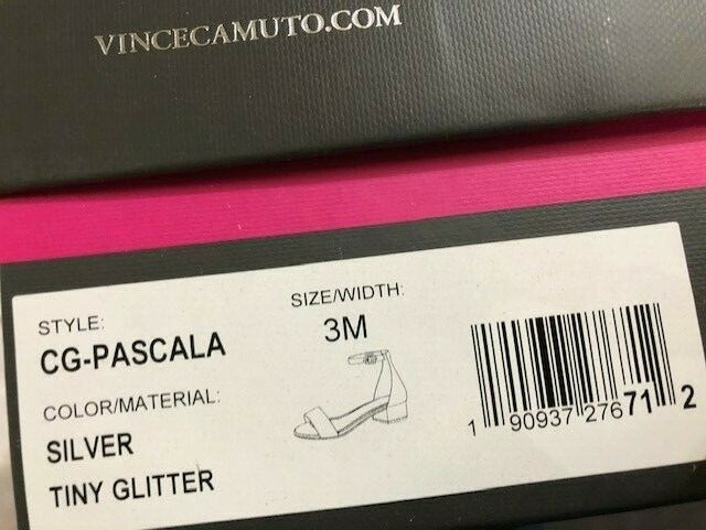 グッチ Vince Camuto Girls' PASCALA Heeled Sandal, Silver Tiny Glitter | eBay