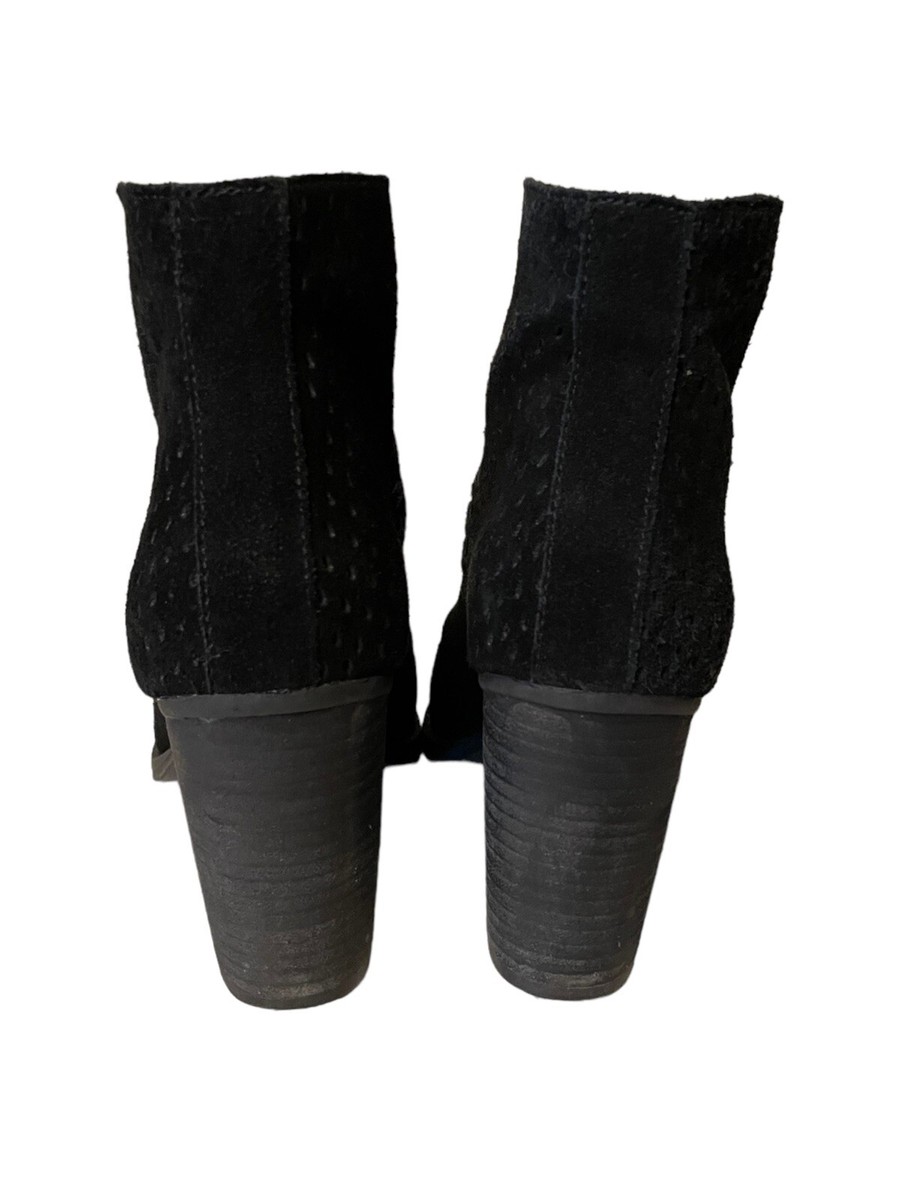 Steve Madden Shepp Booties Black Suede Leather Size 6.5 eBay