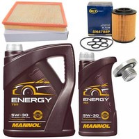 MotoröL Filter Set 5W-30 6 Liter + ÖLablassschraube FüR Opel Astra H 1.7 Cdti