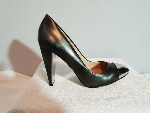 FRENCH CONNECTION "Jolynn" Damen High Heels Pumps Gr. 40 grau Leder neu - Picture 2 of 7
