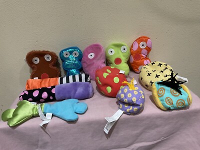 VTG. 2004 ZOLO KUSHIES BEANSTAX STACKING TODDLER BEANBAG SENSORY SET OF 12, HTF