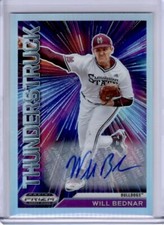 2021 PANINI DRAFT THUNDERSTRUCK SILVER PRIZM WILL BEDNAR MLB ROOKIE RC AUTO #TWB