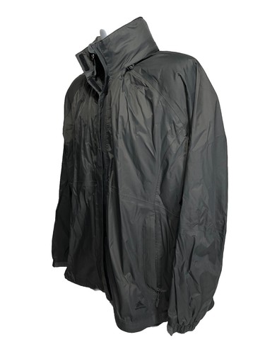 High Sierra Jacket Men's XXL Gray Full Zip Pockets Hooded Rain Coat Outerwear - Picture 3 of 12