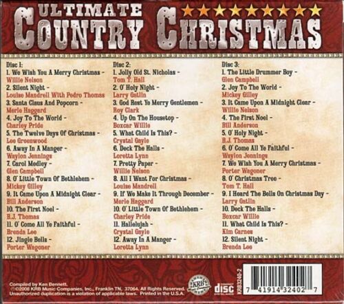 Ultimate Country Christmas ~ Various Artists ~ Seasonal ~ 3 CDs ~ New - Picture 2 of 2