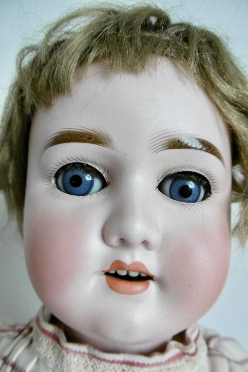 BELLE POUPEE ANCIENNE TÊTE BISCUIT ALLEMANDE MARQUÉE SPECIAL
