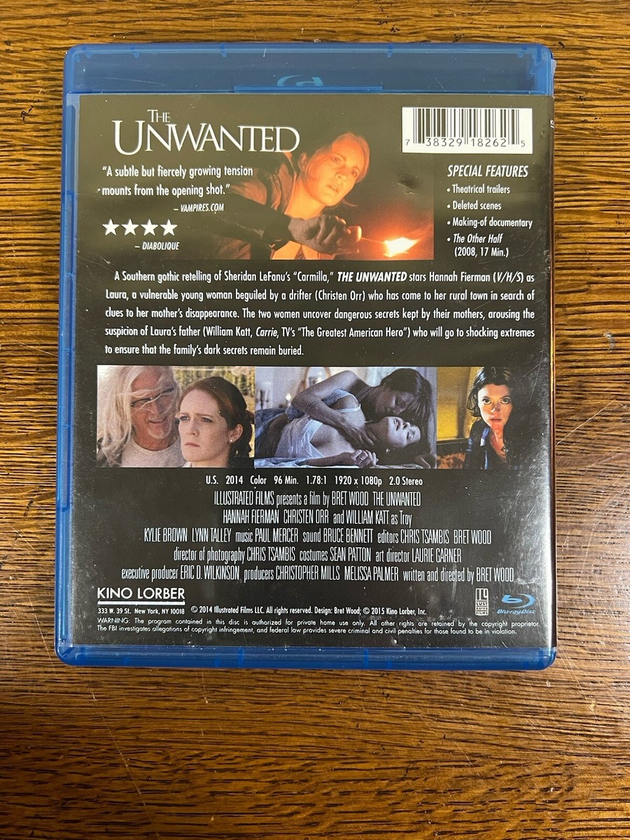 The Unwanted Blu-ray, 2013, Kino Lorber Hannah Fierman