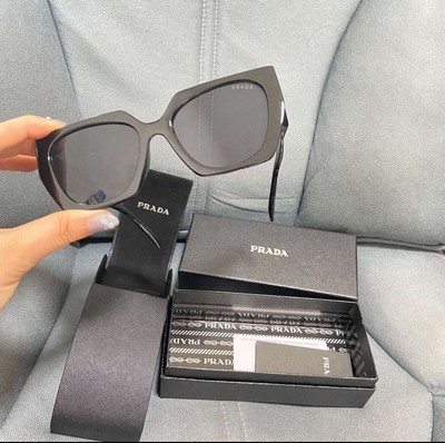 Prada PR 08YS Women's Sunglasses - Black/Dark Grey (1AB5S)