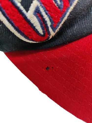 Casquette snapback noire Cleveland Indians 100% laine starter vintage bricolage - Photo 3/7