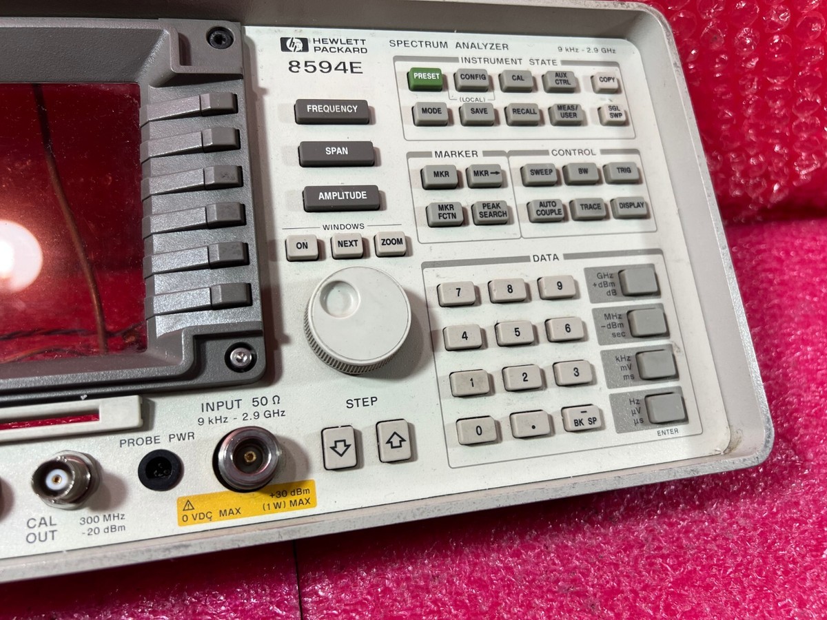 HP 8594E Spectrum Analyzer ''Panel only'' 08590-60201 A-3106 HP 8594E Spectrum Analyzer ''Panel only'' 08590-60201 A-3106