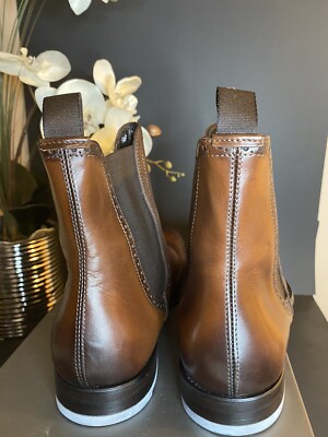 Antonio Maurizi Chelsea Leather Boots Burnished Made in Italy  Cognac EU39 US7 Angle_64_1_1200x1200_crop_cent  main image 3
