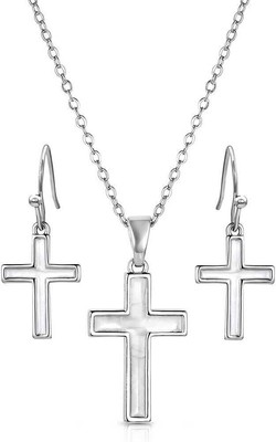 Montana Silversmiths Unwavering Devotion Cross Jewelry Set