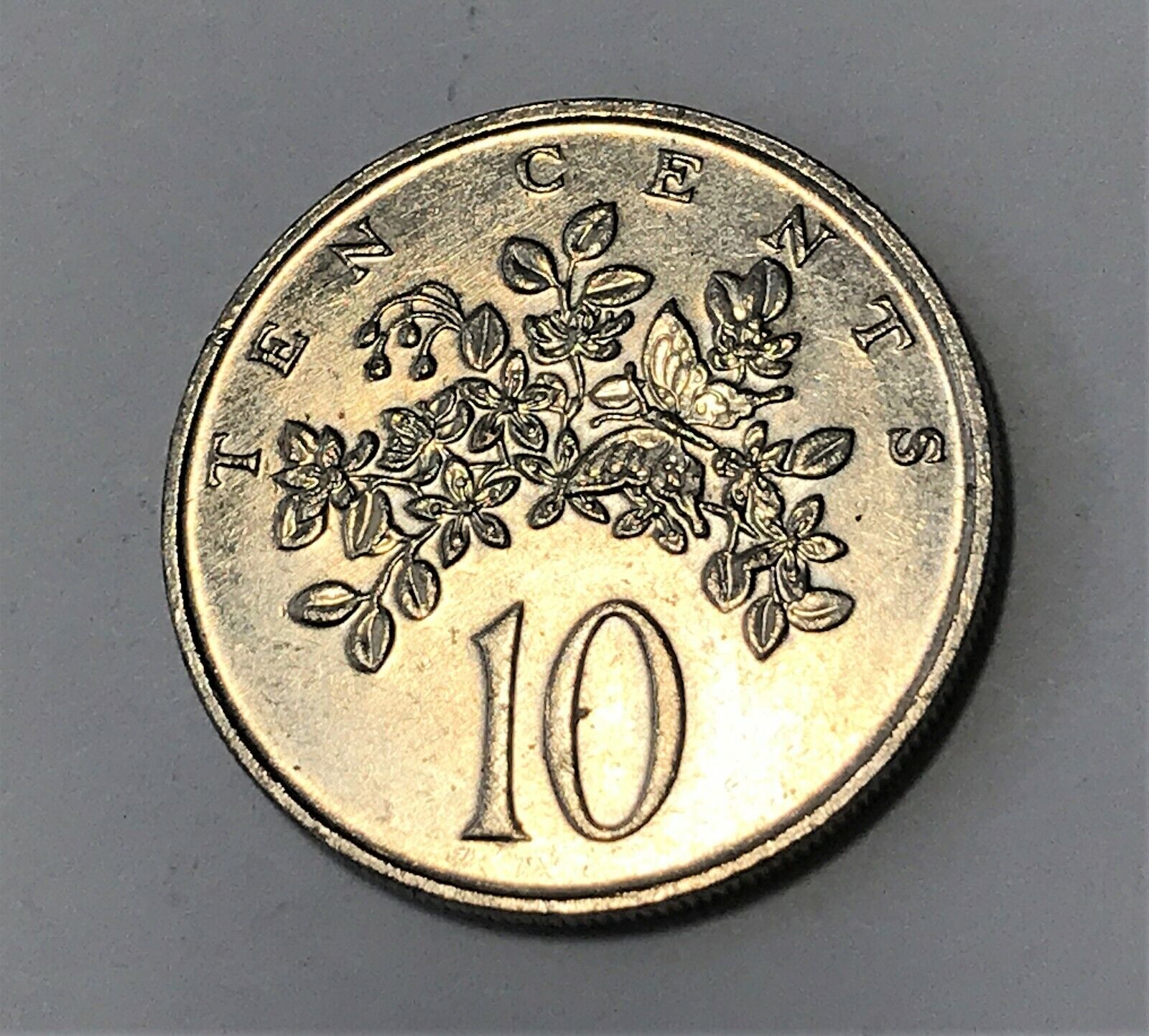 おすすめ Jamaica 10 cents チープ Butterfly wildlife Insect animal coin