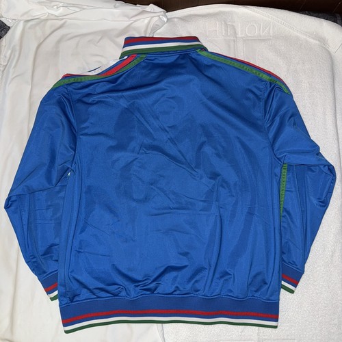 Futbol Italia Jacket Blue Activewear Unisex Zip Pockets Italy Soccer Size XXL - Picture 8 of 8