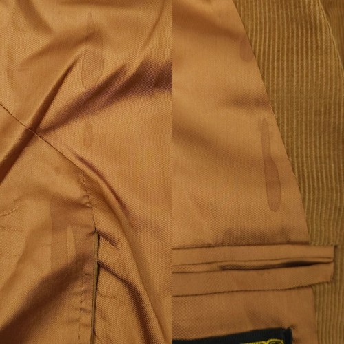 Pioneer Wear blazer western in velluto a coste da uomo taglia L bordo in pelle vintage 2 bottoni - Foto 10 di 18