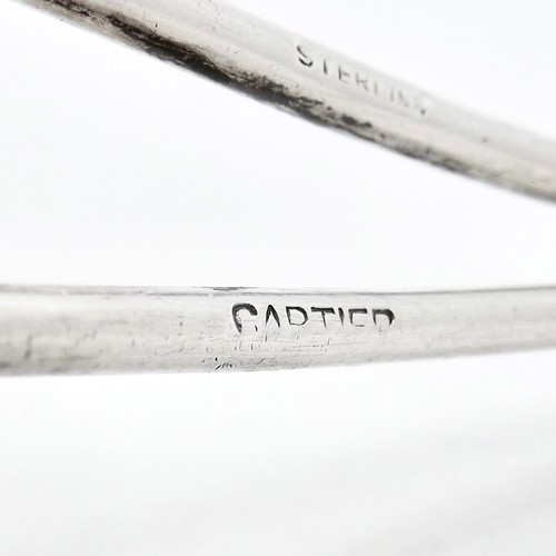 Antique Cartier Sterling Silver Curved Handle Serving Spoon Ladle 5in - Picture 5 of 6