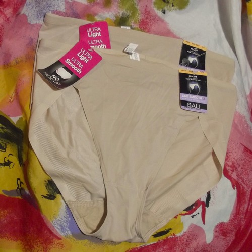2 NEUE BALI 2N02 NUDE ONE SMOOTH U MIKROFASER NO RIDE UP HOCHGESCHNITTENE HÖSCHEN L/7