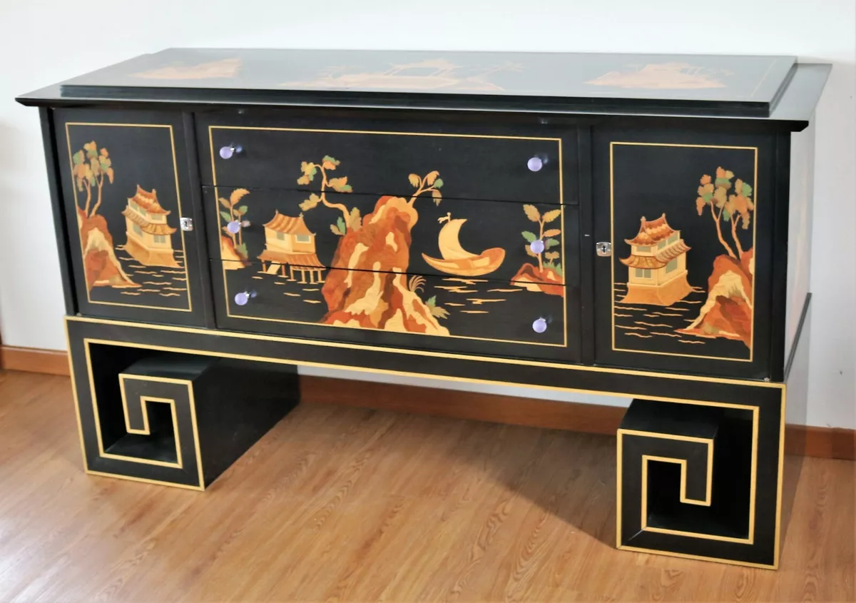 Oriental style sideboard deals