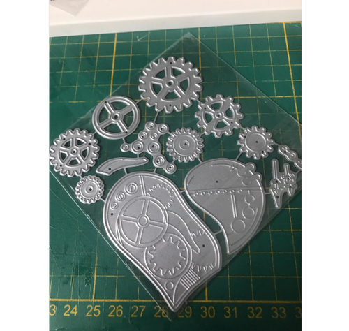 Steampunk Heart DIY Scrapbook Metal Cutting Dies Stencil Embossing Paper Craft - Picture 4 of 6