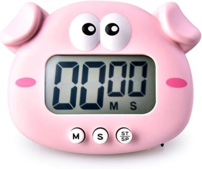 Kitchen Timer, Cute Cartoon Animal Countdown Timer, Digital Cooking Timer with M