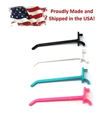 6" Plastic Pegboard Hooks Garage/ Tools/ Storage/Jewelry/Crafts/ 25 or 50 Pack