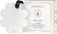 Spongell Freesia Pear Boxed Flower Body Wash Infused Buffer Gift Loofah Sponge