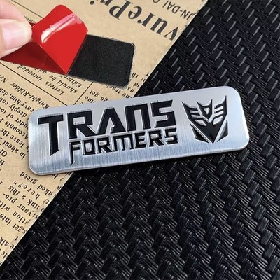 Decepticons Auto Abzeichen Emblem - gebürstetes Aluminium Transformers Auto Van LKW UK