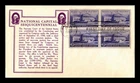 DR JIM STAMPS US NATIONAL CAPITAL SESQUICENTENNIAL FDC BLOCK OF 4 COVER